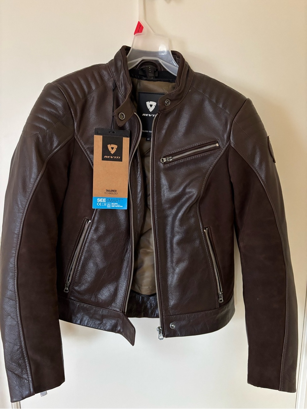 Rev'It! Clare Women's Dark Brown Leather Moto Jacket